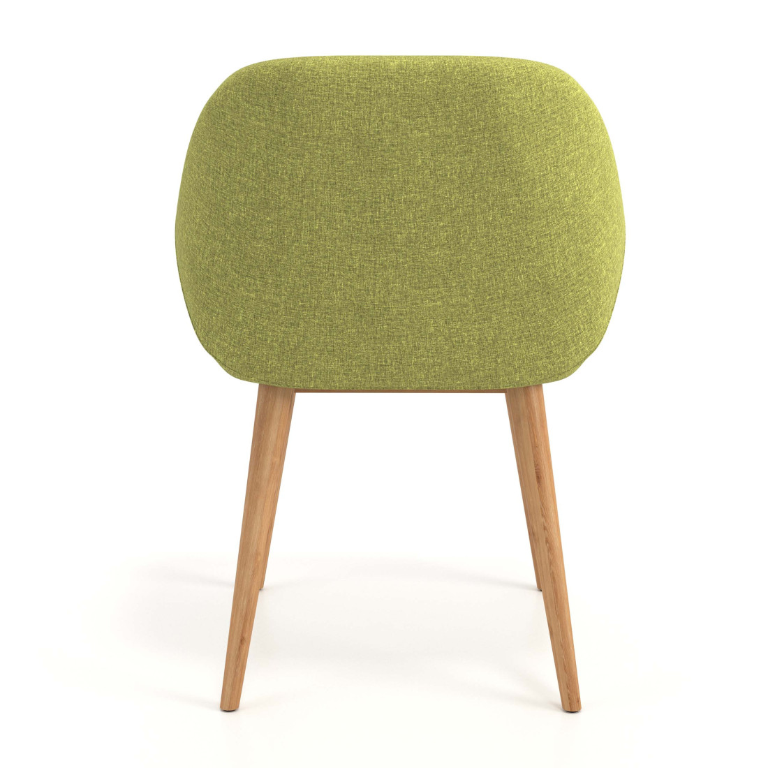 silla confidente verde moon 4 patas madera 6