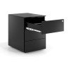 cajonera de escritorio negro mybox 3 cajones 4