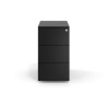 cajonera de escritorio negro mybox 3 cajones estrecho 3
