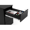 cajonera de escritorio negro mybox 3 cajones estrecho 5