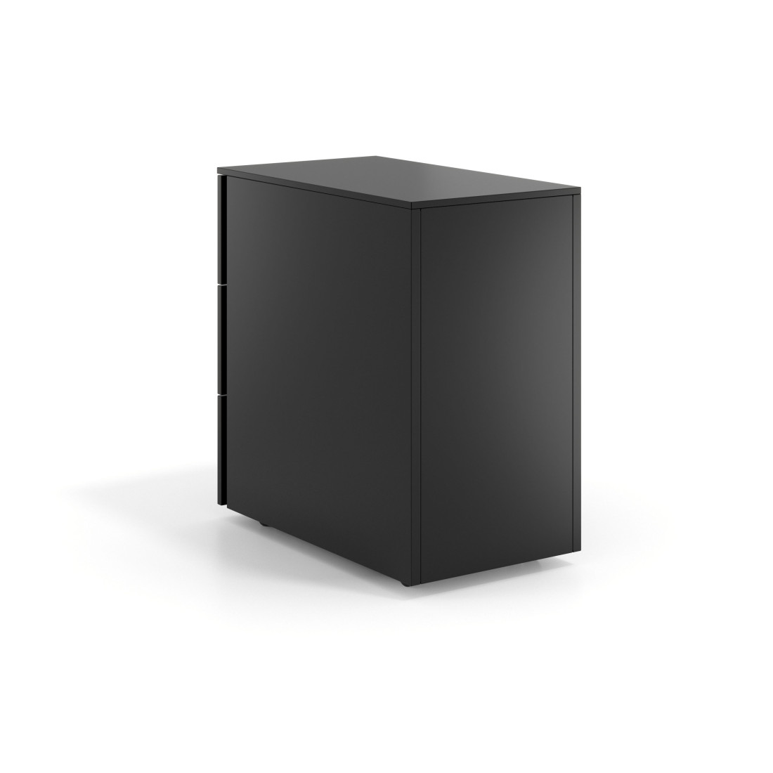 cajonera de escritorio negro mybox 3 cajones estrecho 7