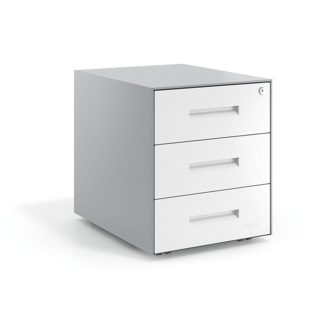 cajonera de escritorio blanco strong 3 cajones 1