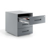 Cajonera de oficina Strong 3 cajones estructura aluminio frontales metal