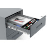 Cajonera de oficina Strong 3 cajones estructura aluminio frontales metal