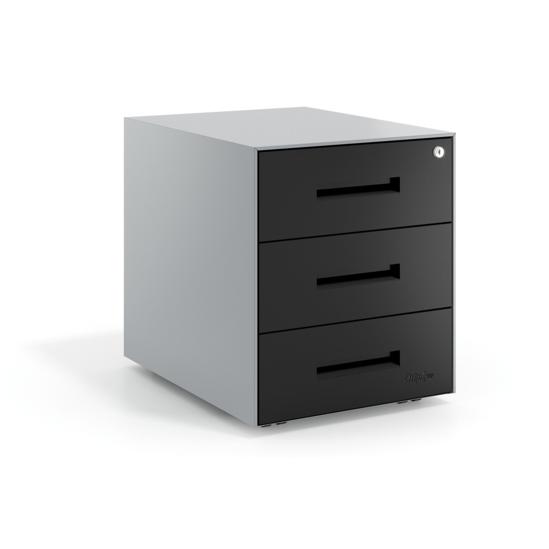 cajonera de escritorio negro strong 3 cajones 1