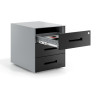 Cajonera de oficina Strong 3 cajones estructura aluminio frontales metal