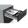 Cajonera de oficina Strong 3 cajones estructura aluminio frontales metal