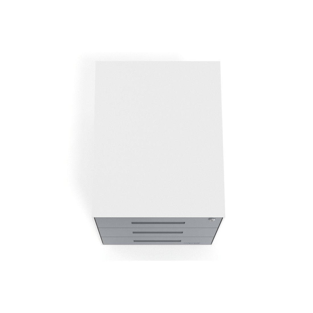 Cajonera de oficina Strong 3 cajones estructura blanco frontales metal