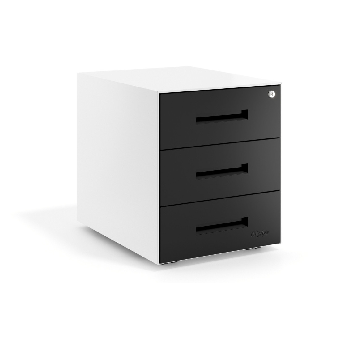 cajonera de escritorio negro strong 3 cajones 1