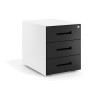 cajonera de escritorio negro strong 3 cajones 1
