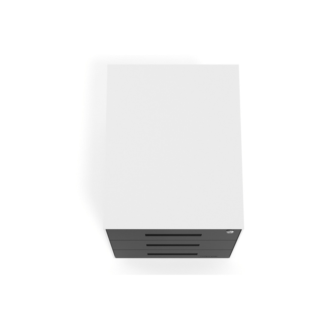Cajonera de oficina Strong 3 cajones estructura blanco frontales metal