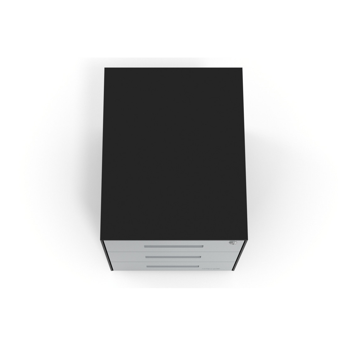 Cajonera de oficina Strong 3 cajones estructura negro frontales metal