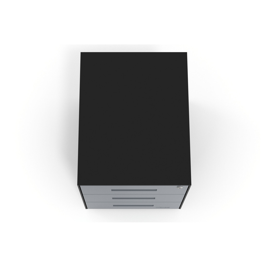 Cajonera de oficina Strong 3 cajones estructura negro frontales metal
