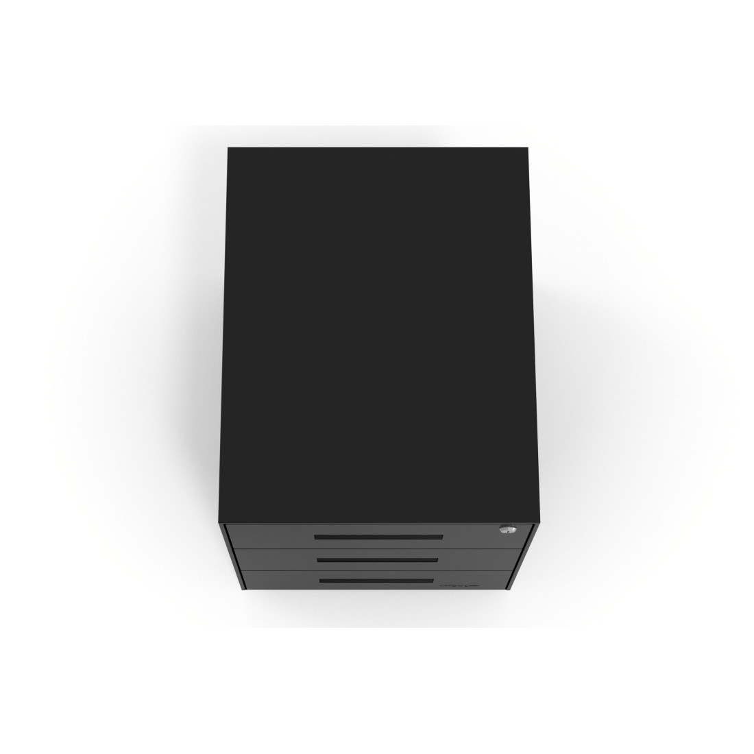 Cajonera de oficina Strong 3 cajones estructura negro frontales metal