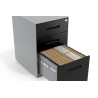 Cajonera de oficina Strong 2 cajones + archivo estructura aluminio frontales metal