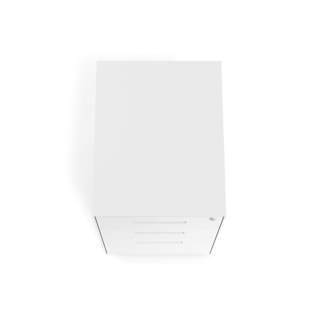 Cajonera de oficina Strong 2 cajones + archivo estructura blanco frontales metal