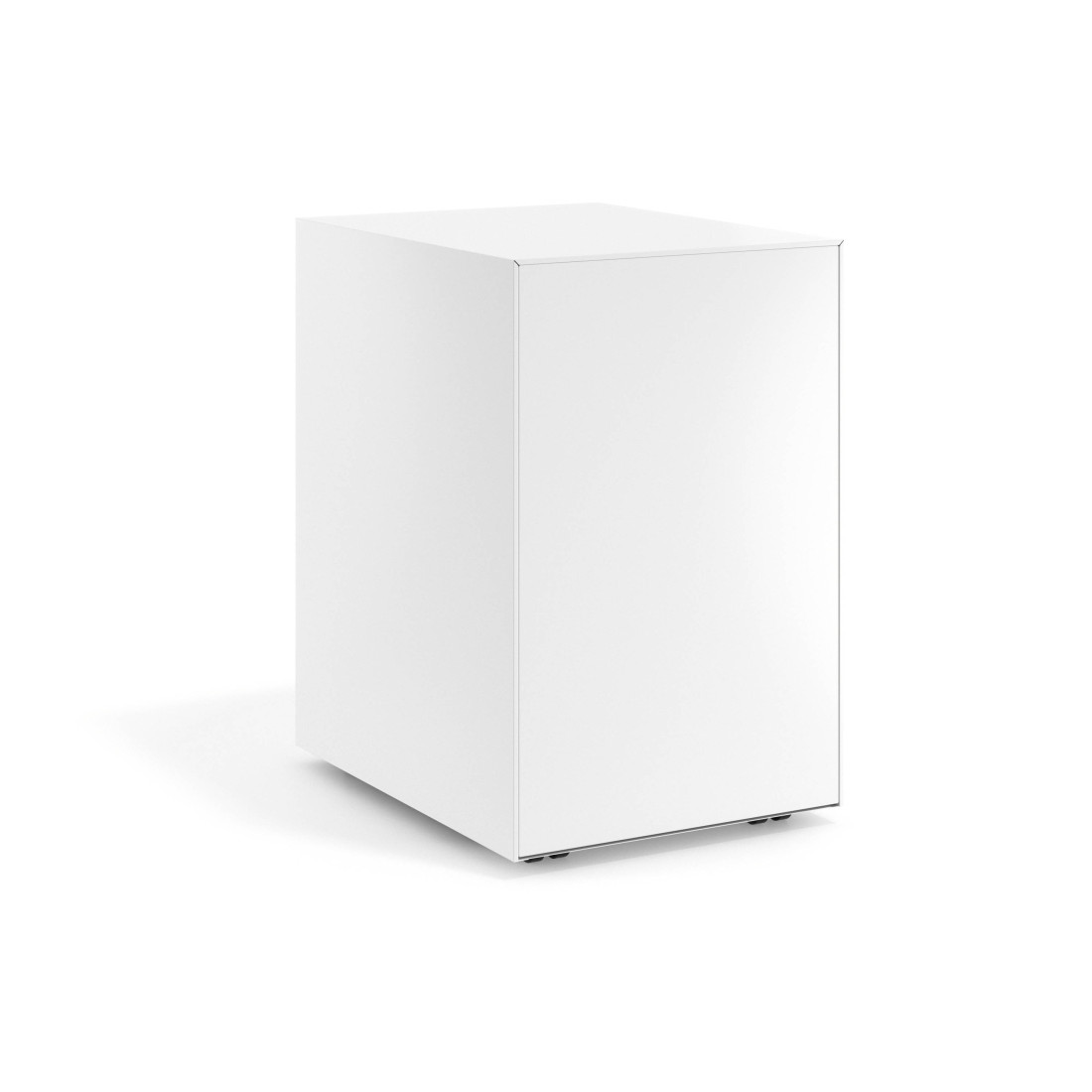 Cajonera de oficina Strong 2 cajones + archivo estructura blanco frontales metal