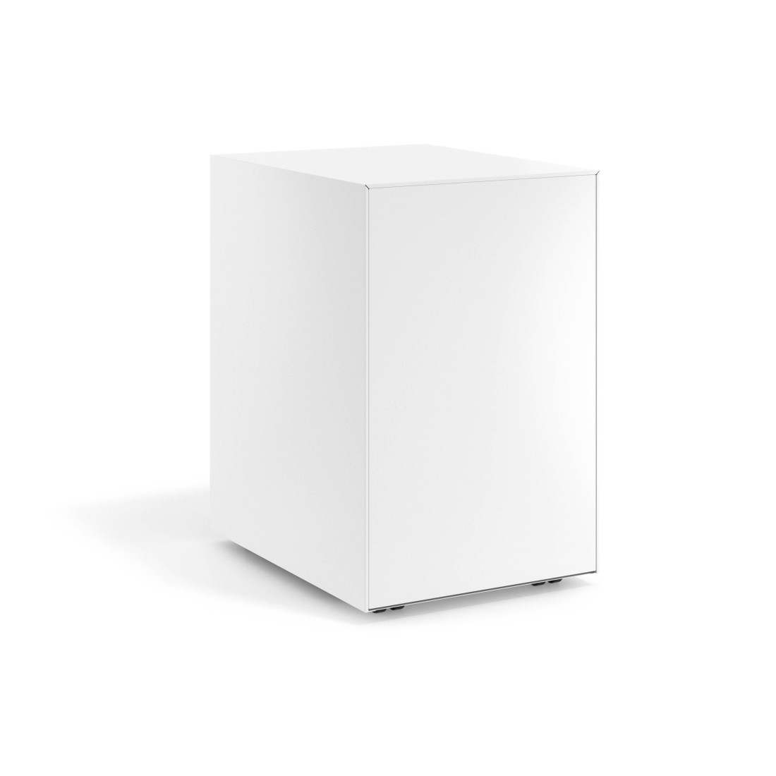 Cajonera de oficina Strong 2 cajones + archivo estructura blanco frontales metal