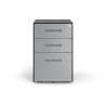 Cajonera de oficina Strong 2 cajones + archivo estructura negro frontales metal