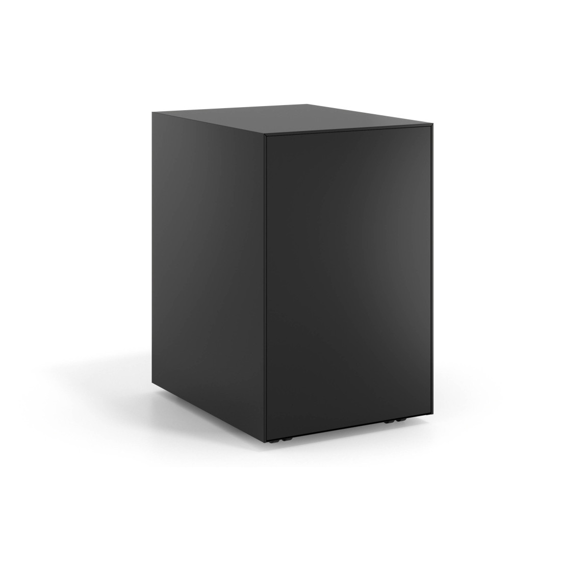 Cajonera de oficina Strong 2 cajones + archivo estructura negro frontales metal