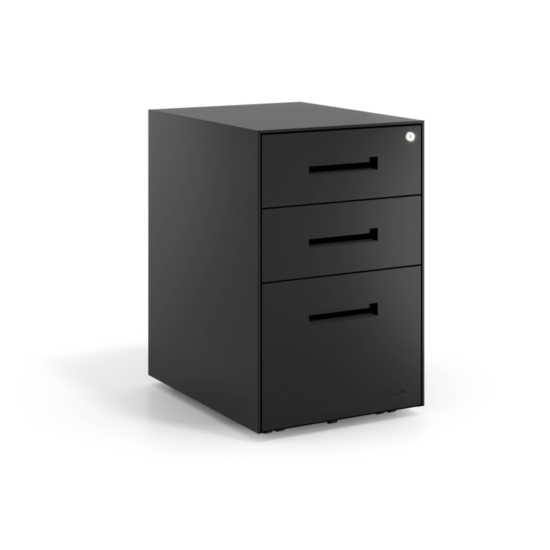 cajonera de escritorio negro strong 2 cajones archivo 1