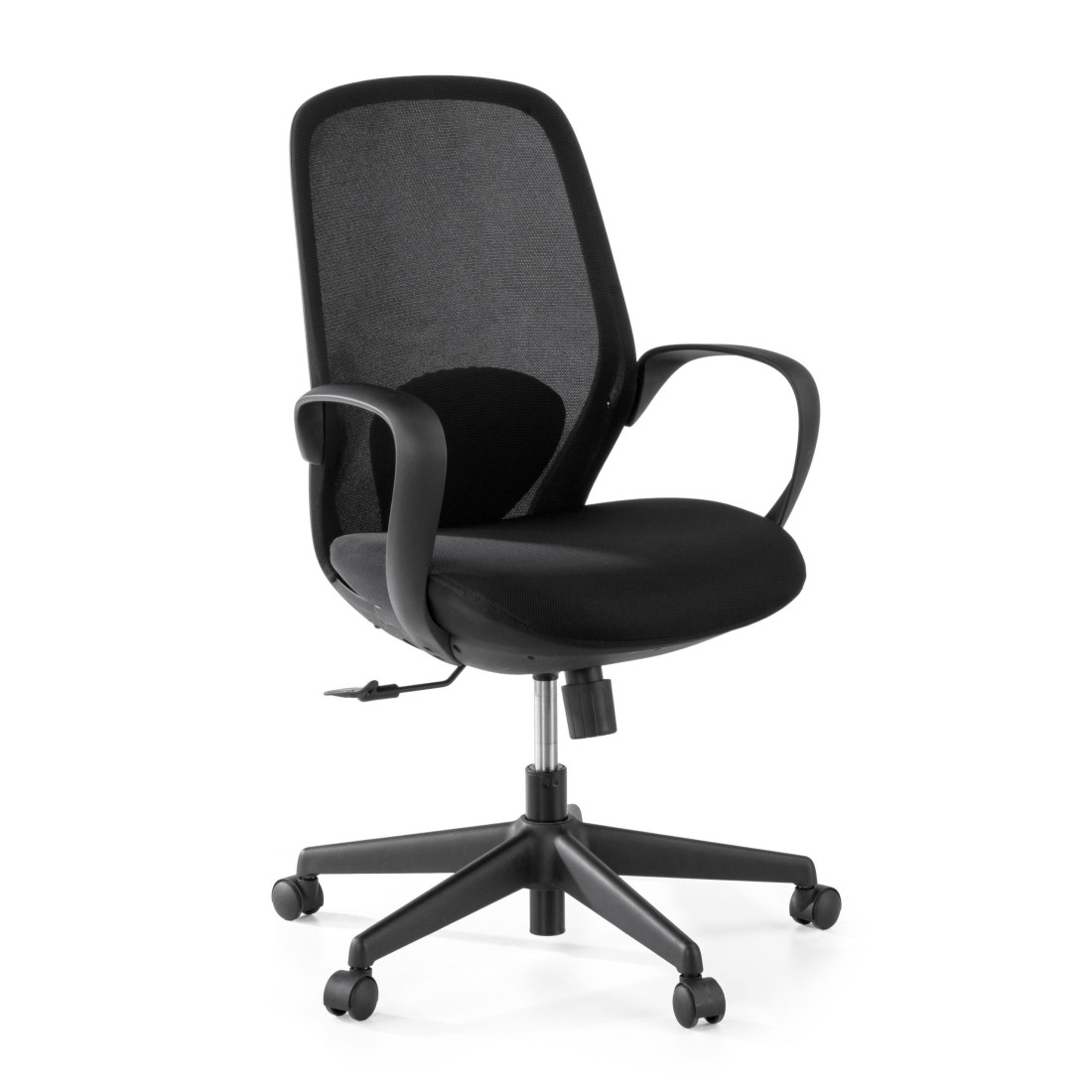 silla giratoria negro shell malla 1