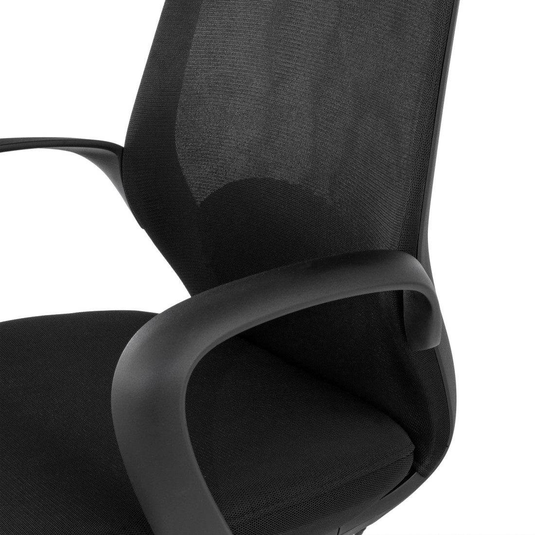 silla giratoria negro shell malla 5