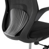 silla giratoria negro shell malla 6