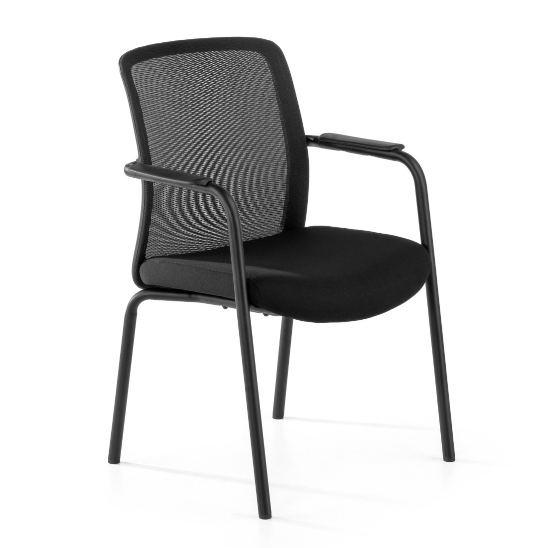 silla confidente negro berna malla 1