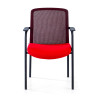 silla confidente rojo berna malla 3