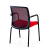 silla confidente rojo berna malla 7