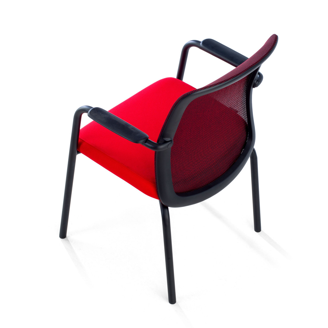 silla confidente rojo berna malla 8