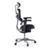 silla ergonomica negro ergohuman estructura negra todo tapizado tela 4