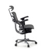 silla ergonomica gris ergohuman estructura negra todo tapizado tela 6