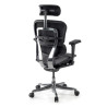 silla ergonomica gris ergohuman estructura negra todo tapizado tela 8