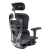 silla ergonomica gris ergohuman estructura negra todo tapizado tela 5
