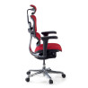 silla ergonomica rojo ergohuman estructura negra todo tapizado tela 4