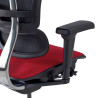 silla ergonomica rojo ergohuman estructura negra todo tapizado tela 6
