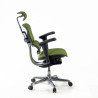 silla ergonomica verde ergohuman estructura negra todo tapizado tela 7