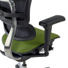 silla ergonomica verde ergohuman estructura negra todo tapizado tela 6