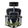 silla ergonomica verde ergohuman estructura negra todo tapizado tela 5