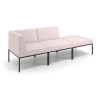 Sofa de Espera Pylos Modulo 2 asientos + Pouf - Beige