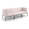 Sofa de Espera Pylos 3 asientos con brazo - Beige