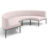 Sofa de Espera Pylos Curvo, Módulo Concavo 4 asientos - Beige