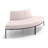 Sofa de Espera Pylos Curvo, Módulo Convexo 2 asientos - Beige
