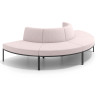 Sofa de Espera Pylos Curvo, Módulo Convexo 4 asientos - Beige