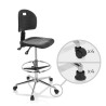 taburete de trabajo y laboratorio negro work 23 plastico 4