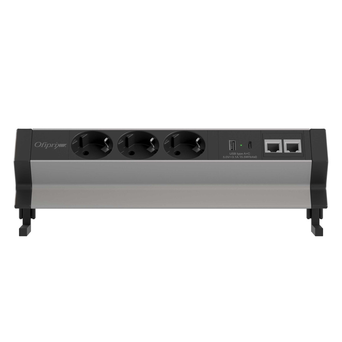 pasacables aluminio powerhub 3