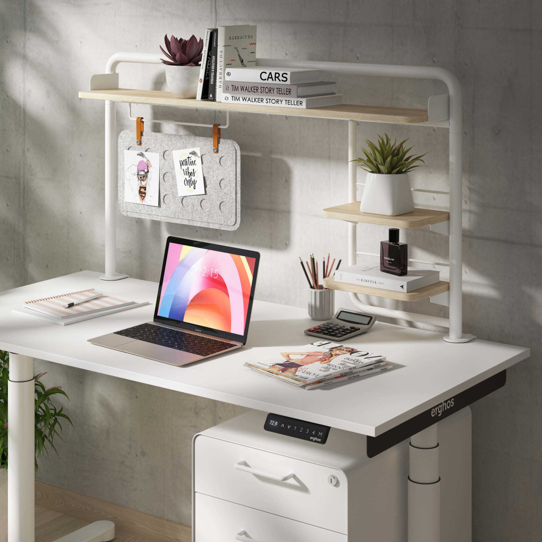 Estanteria para escritorio de madera