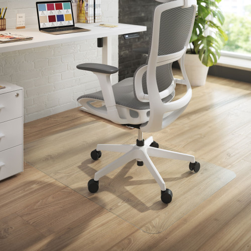 Alfombrilla PVC transparente Protec rectangular 74x120cm 